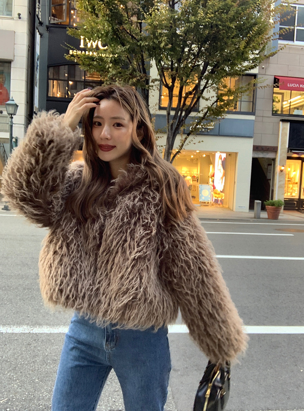 シャギーファーブルゾン[qu103] | レディースファッション通販の