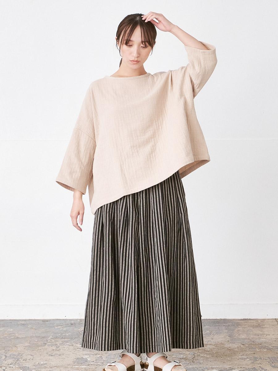 ほにや ストライプ ガウチョパンツ ほにや ストライプ ガウチョパンツ