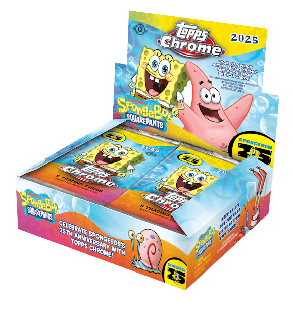 2025 Topps Chrome® SpongeBob 25th Anniversary - Hobby Box