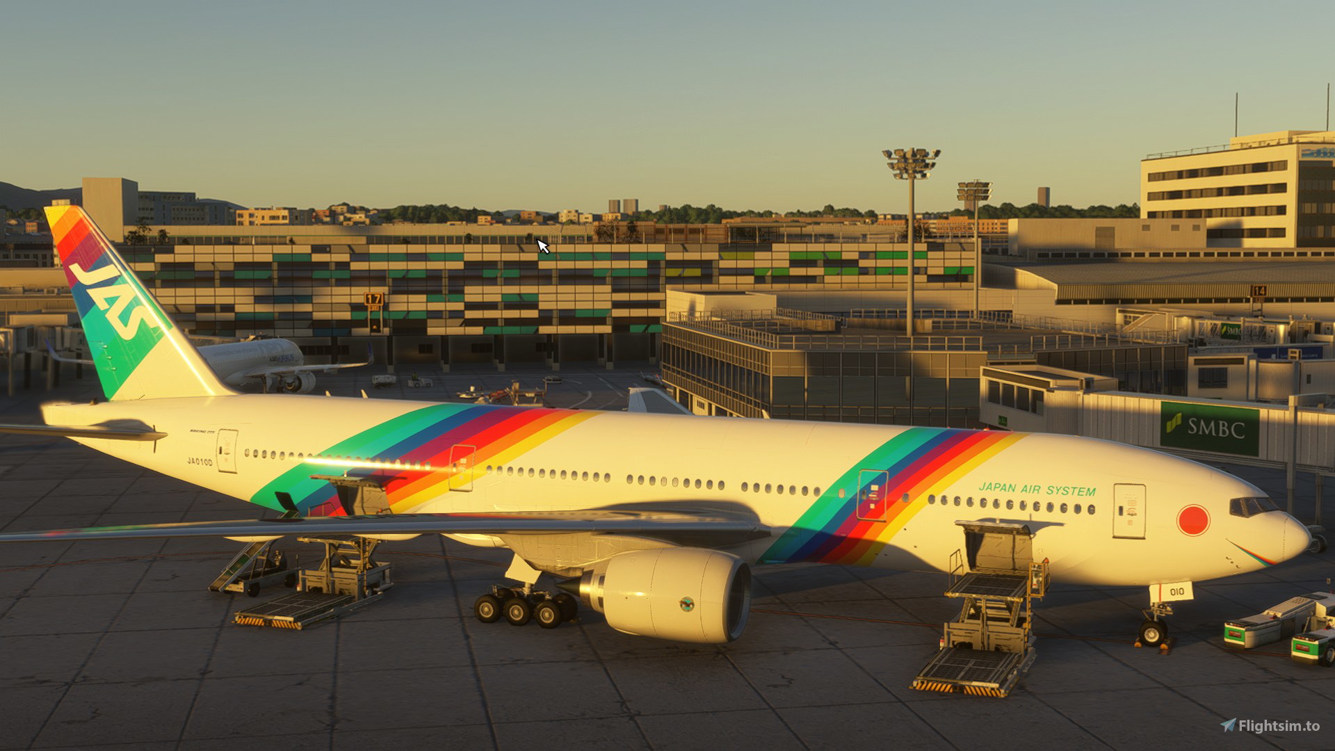 Japan Air System JA010D Rainbow Seven for Microsoft Flight