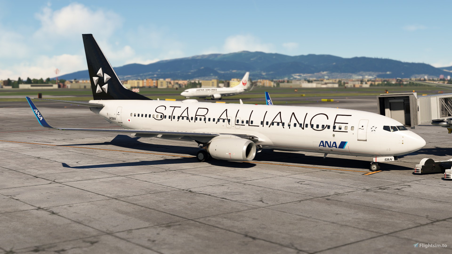 Jfox 1/200 ANA B737-800 JA51AN スターアライアンス JFox 1/200 ANA