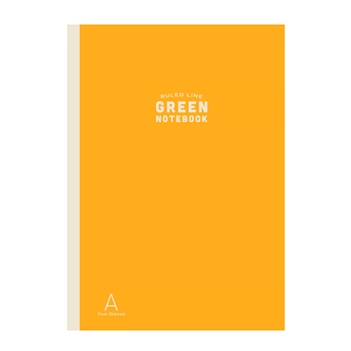 アックスコーポレーション グリーンノート B5 A罫 イエロー｜【ハンズ