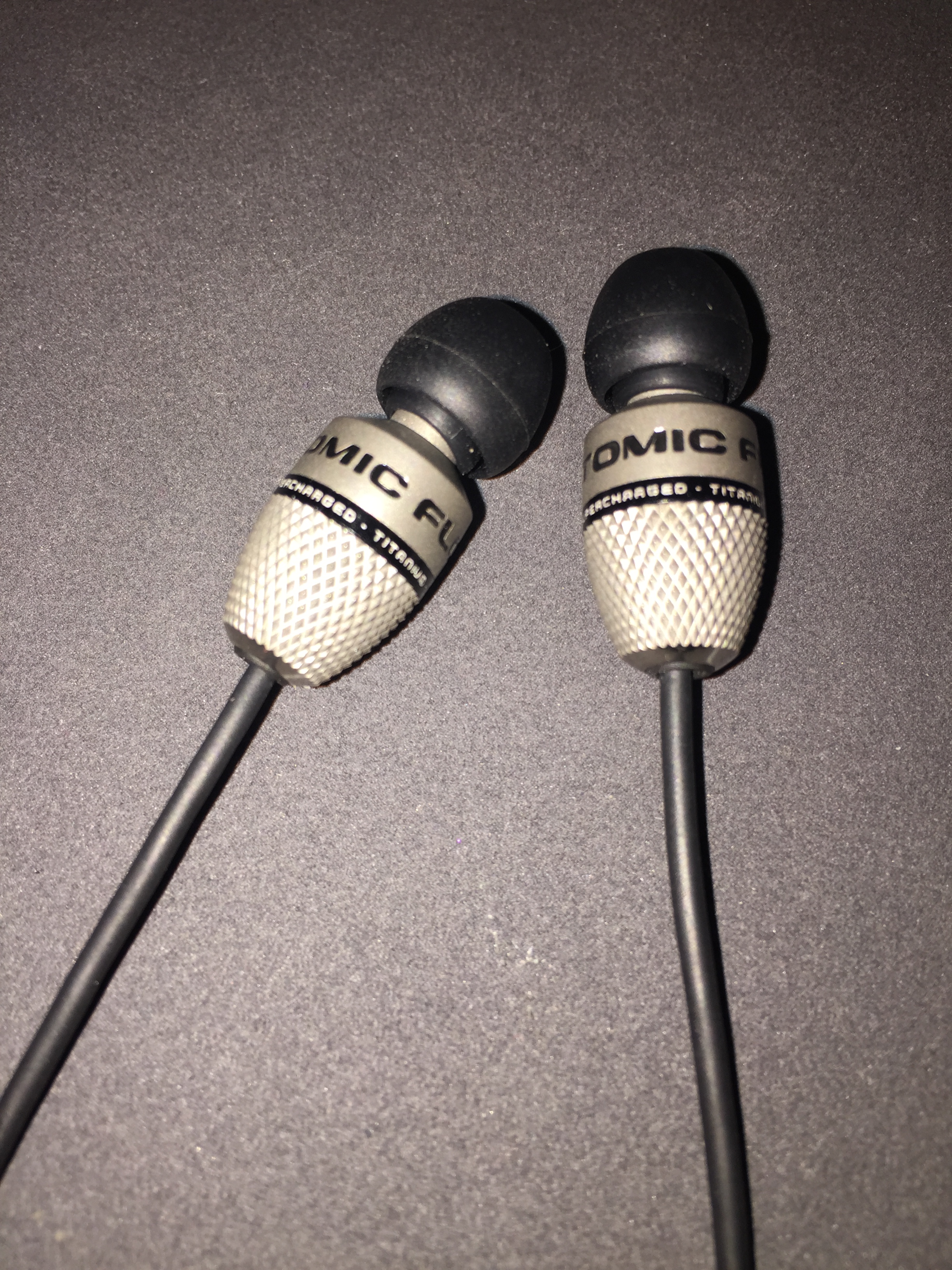 Atomic Floyd SuperDarts Titanium +Remote Noise Isolating Hi-Res In