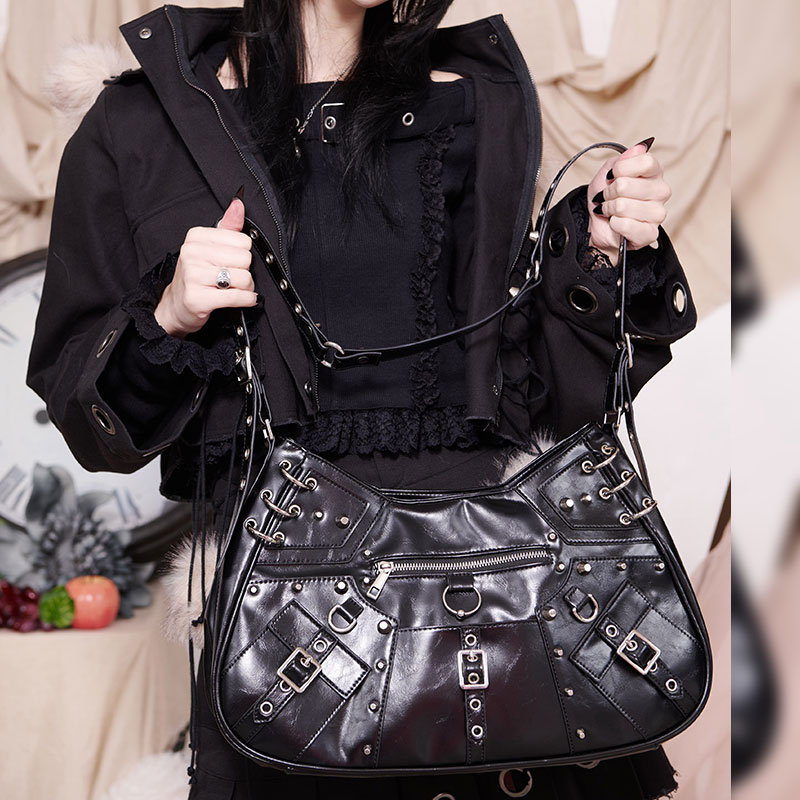 y2k グランジ レザーブーツ archive unknown y2k グランジスタッズ