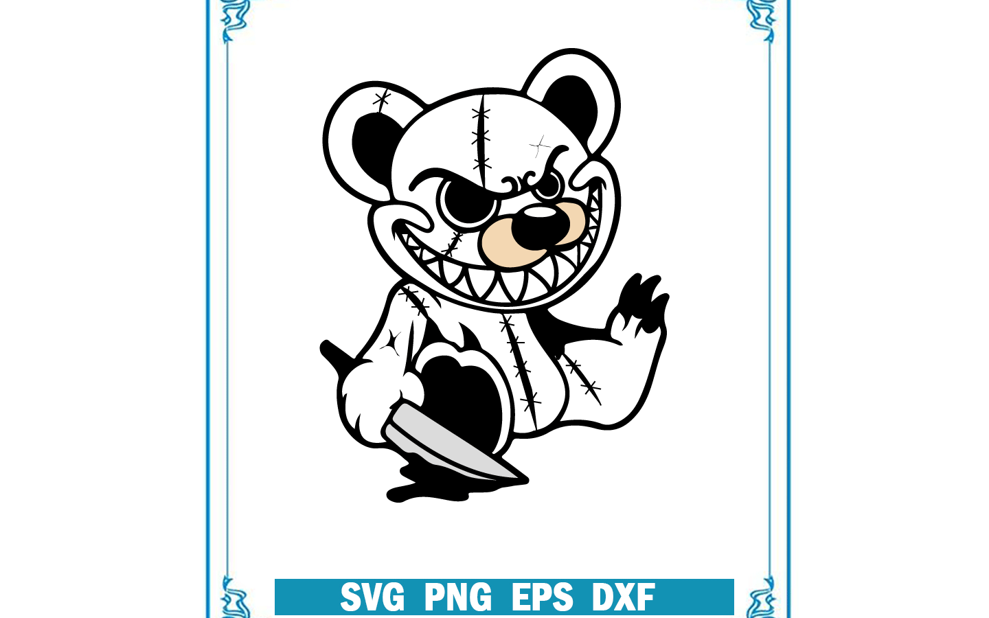 一点物イラストアート】Killer Bear【F0号】現代アート 【公式通販】