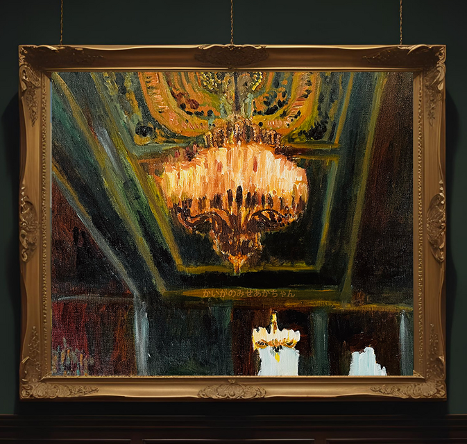 原画「シャンデリア B」F8・油彩 | iichi 日々の暮らしを心地よくする
