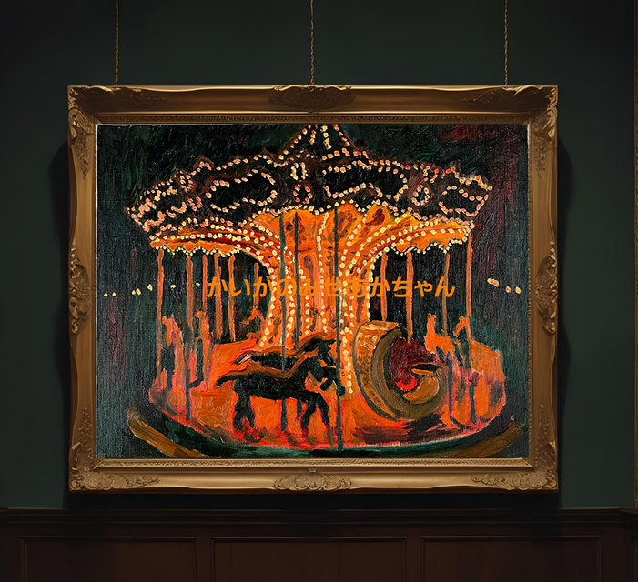 32×41㎝「 むん 」油彩原画・F6 32×41㎝「 むん」油彩原画・F6