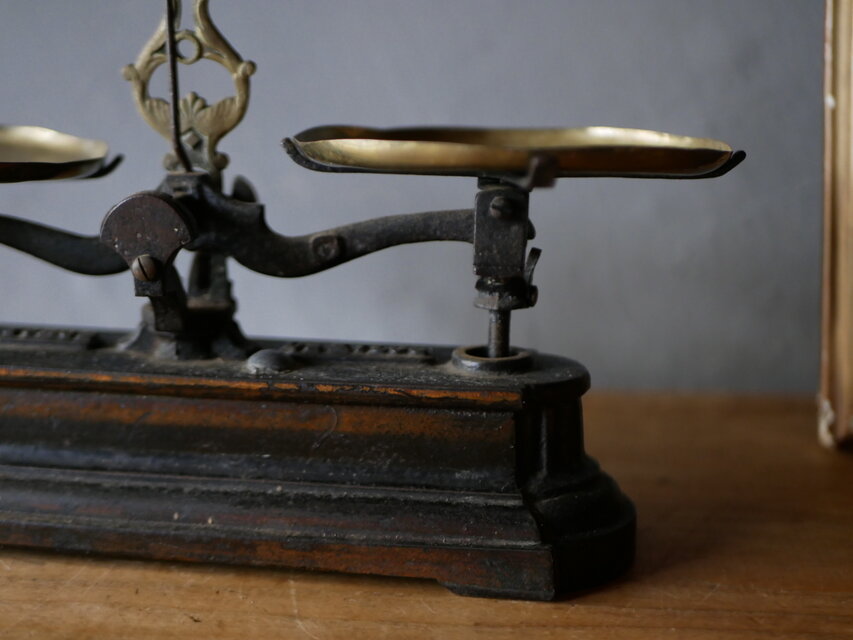 EL FORCE フランスアンティーク バランススケール 上皿天秤