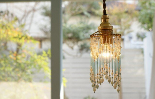 ビーズランプ（MKN-02 Bleu de Celeste) | iichi 日々の暮らしを