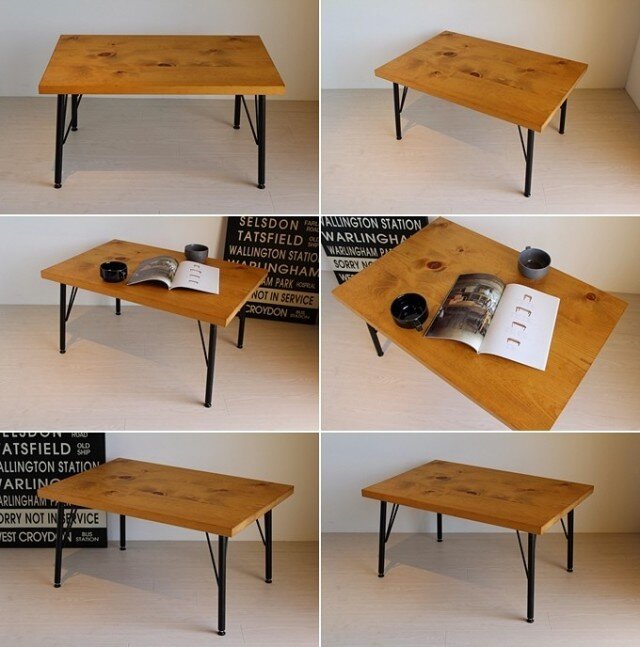 LO90-1 90×60cm ローテーブル アイアン脚 | iichi 日々の暮らしを