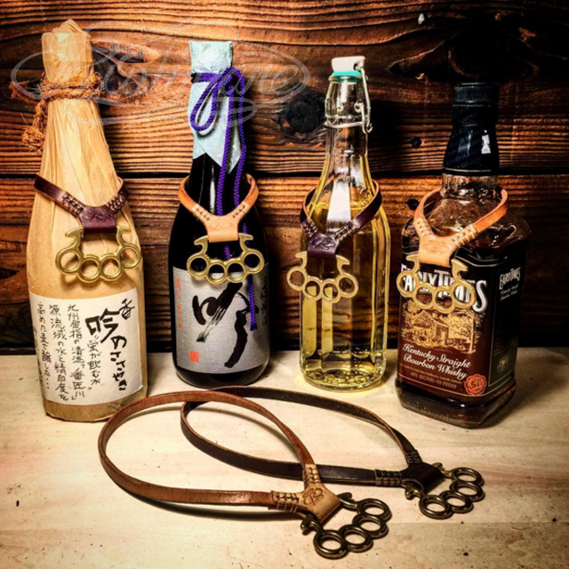 レザーボトルキープホルダー ショートタイプ ／スタンダードカラー