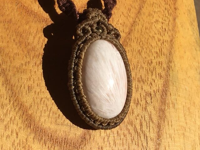 あーちゃ商店ページ⌘ ヘンプ紐マクラメ編みネックレス あーちゃ商店