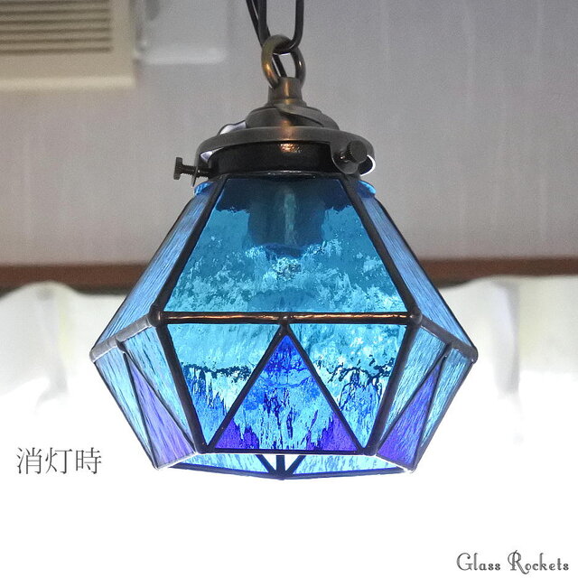 ペンダントライトステンドグラス⭐︎日本製 Papillon Bleu 楽天市場