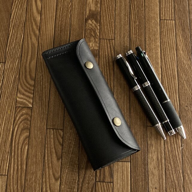 ペン3本セット ボールペン 万年筆 カードケース付き Louis Quatorze