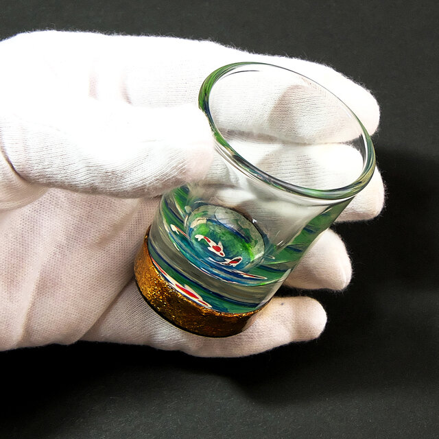 小皿盃トレー筆洗中国骨董茶杯鯉水辺銘