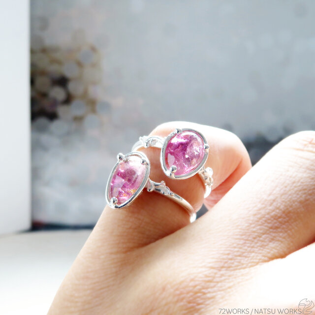 ピンク トルマリン リング / Pink Tourmaline Ring 1 | iichi 日々の