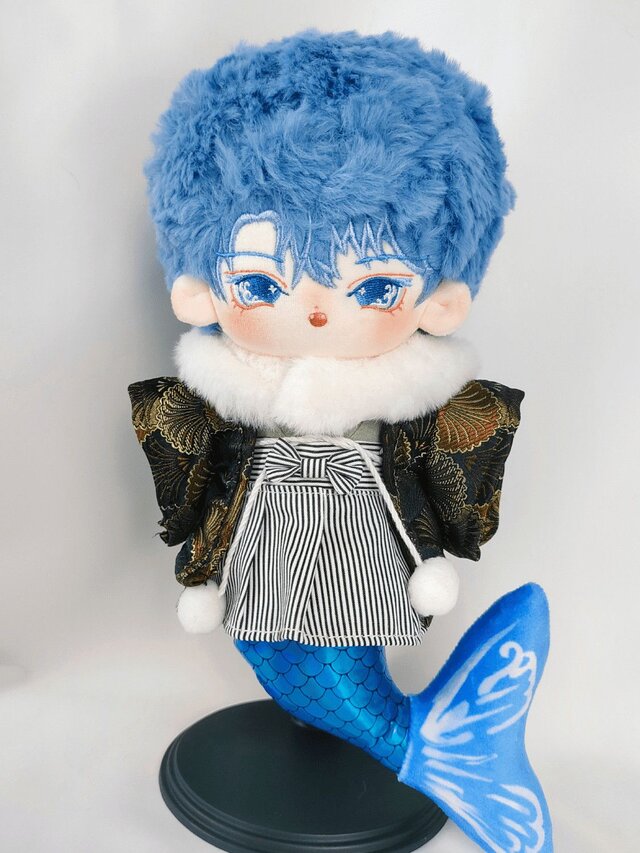 20cm 無属性 ぬいぐるみ 着せ替えぬいぐるみ 人魚 ラン・チーチー 青い