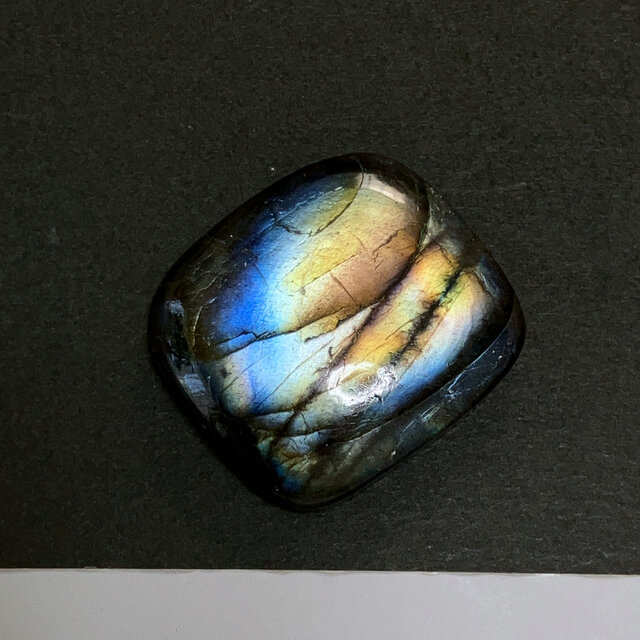 ラブラドライト[722] 24x22mm 34Cts 天然石 ／ ルース ／カボション