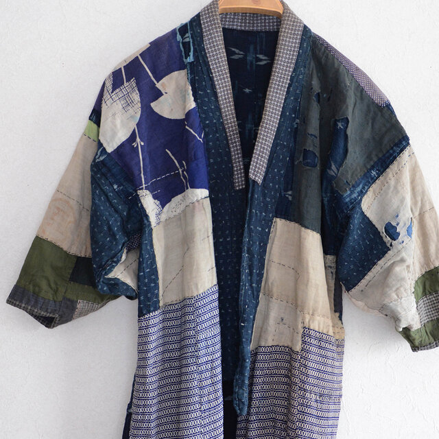 襤褸 藍染 麻？ 木綿？ 野良着 もんぺ 昭和 大正 明治 ぼろ らんる