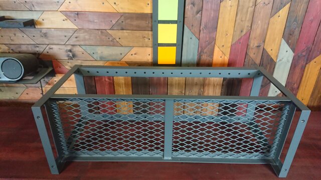 マットブラックでアイアンなベンチ＆シューズラック♪ 300×1163