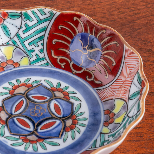 古伊万里 染錦 草花栗文 なます皿 明治時代 E1077 | iichi 日々の