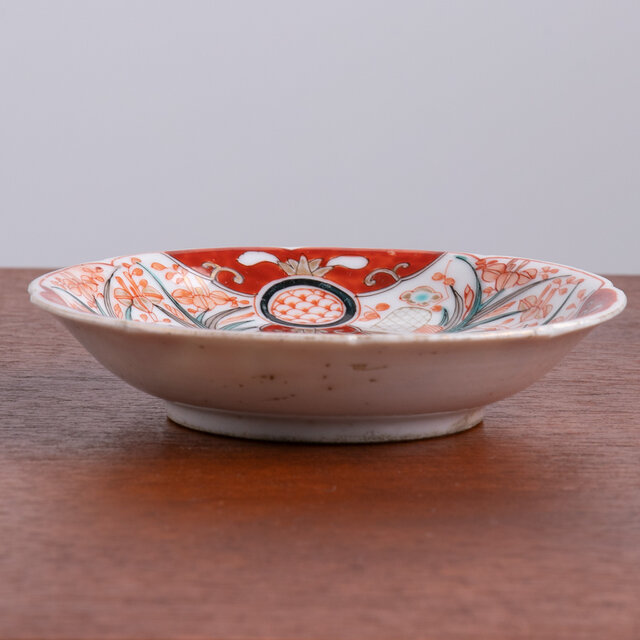 中皿 4枚 鳥 花 染付 古伊万里 上手物 明治 【公式通販】