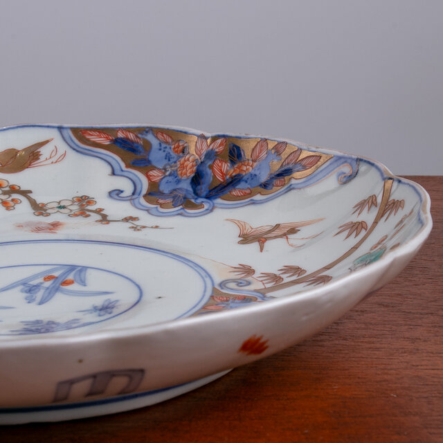 染付皿 2枚 ペア 明治 大正 最上手 最高級 古伊万里 九谷 染付皿 2枚