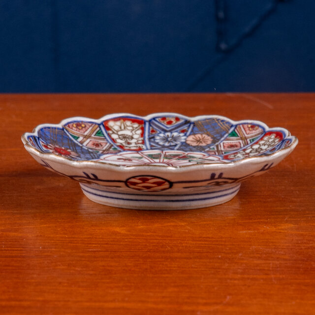 大聖寺伊万里焼 九谷焼 古九谷 金彩 五彩錦手 小皿 小鉢 なます皿 5客