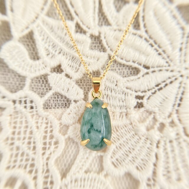 天然翡翠ネックレス☆糸魚川産原石から磨きました！ | iichi 日々の