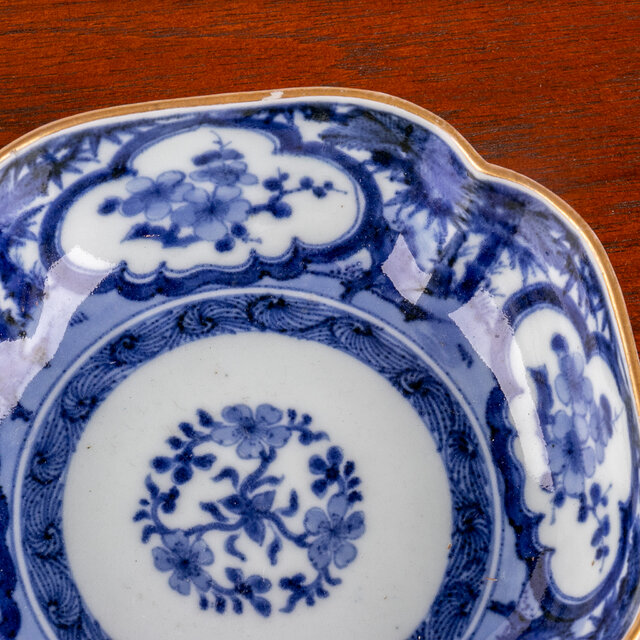 古伊万里 染付松竹梅文 四方平鉢 江戸中期 E240 | iichi 日々の暮らし