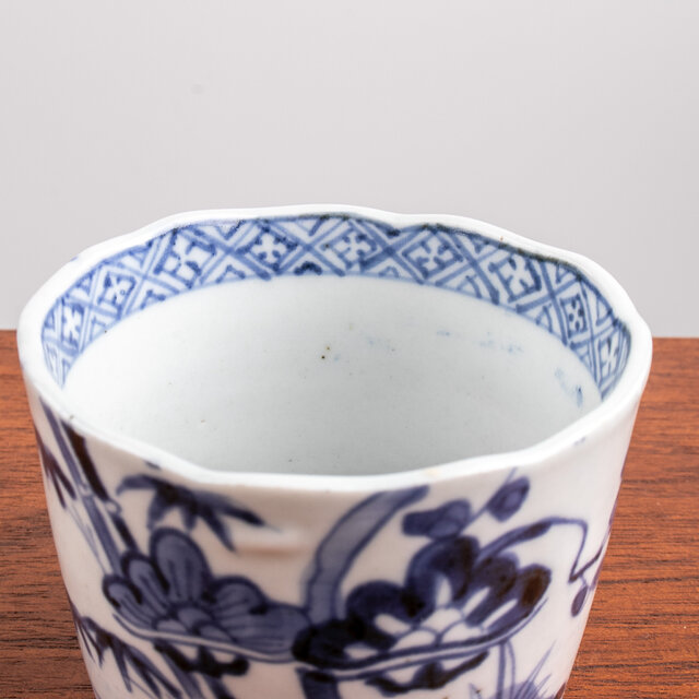 ◇◇『古伊万里 染付 松(三蓋松)竹梅文 蕎麦猪口』◇