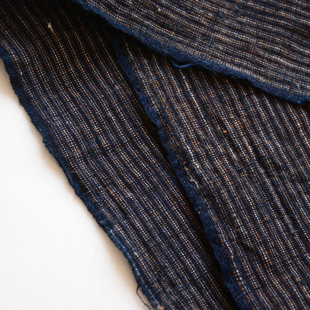 襤褸 本物 古布 ③ 大判 寄せ布 藍染木綿襤褸ボロ端布 081102 - 生活