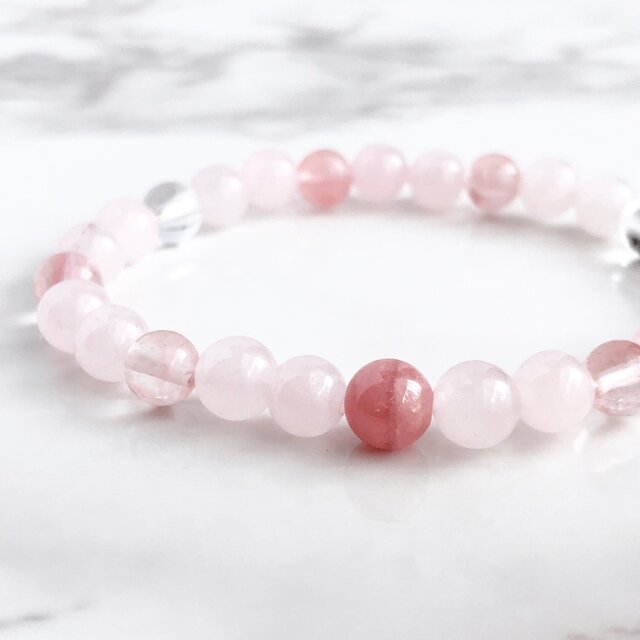 恋愛成就 あらゆる恋愛のお守り インカローズ ローズクォーツ 水晶