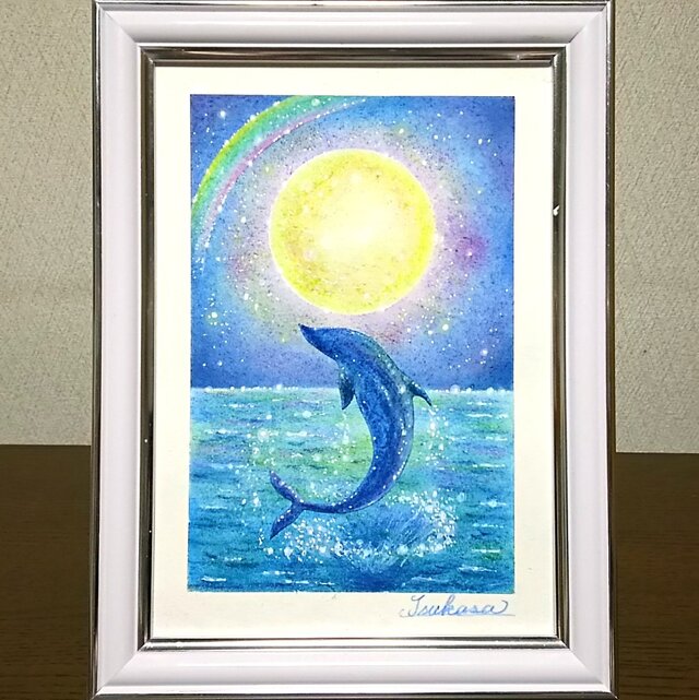 イルカ ヒーリング パステルアート 【パステルシャインアート講座