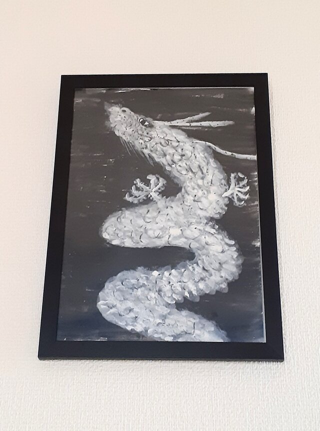 龍神様 昇り白龍 原画 A4サイズ | iichi 日々の暮らしを心地よくする