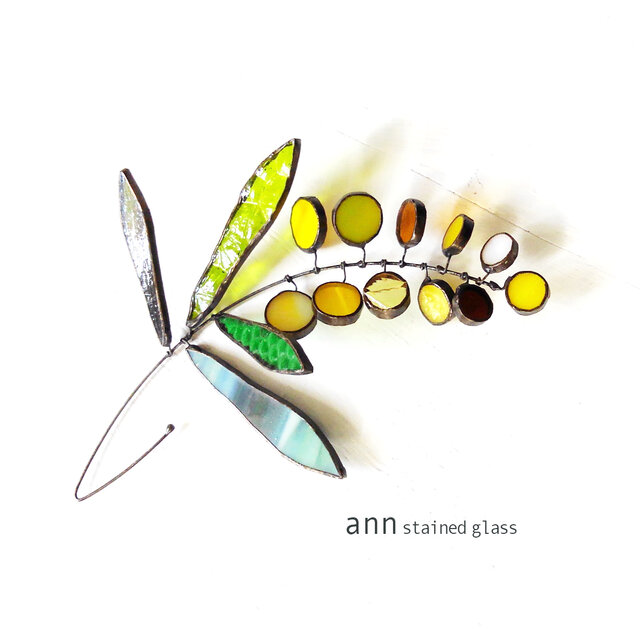 ステンドグラス ミモザ230212Y | iichi 日々の暮らしを心地よくする