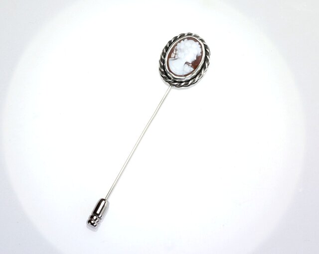 Sv925 カメオ ピンブローチ | iichi 日々の暮らしを心地よくする