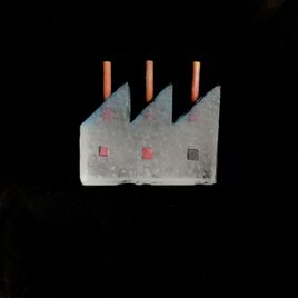 パート・ド・ヴェール ぐい呑 朱色 ガラス作家 佐伯泰典作 | iichi