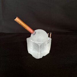 パート・ド・ヴェール ぐい呑 朱色 ガラス作家 佐伯泰典作 | iichi