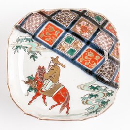 伊万里焼 盃洗 可愛い金魚文 水玉・藻・二匹の金魚 状態良好美品