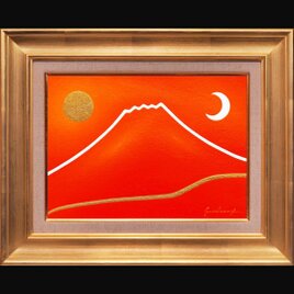 石川県金沢産24K純金箔使用○『太陽』○がんどうあつし絵画