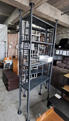 ニトリ NITORI 突っ張りシェルフ アルゴス90 ダークグレー Amazon