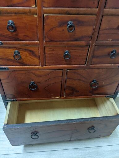 薬箪笥 整理棚 収納 箱 漢方 ヤクジャン 引出し チェスト アンティーク