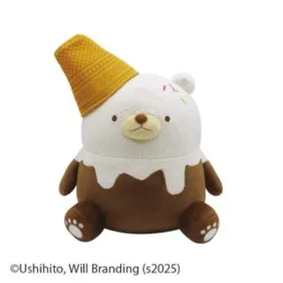 Aバニラ】牛人のアイスクリームくまちゃんBIGぬいぐるみ オンライン