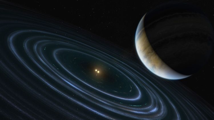 Bizarre alien world may be analog of our solar system's putative