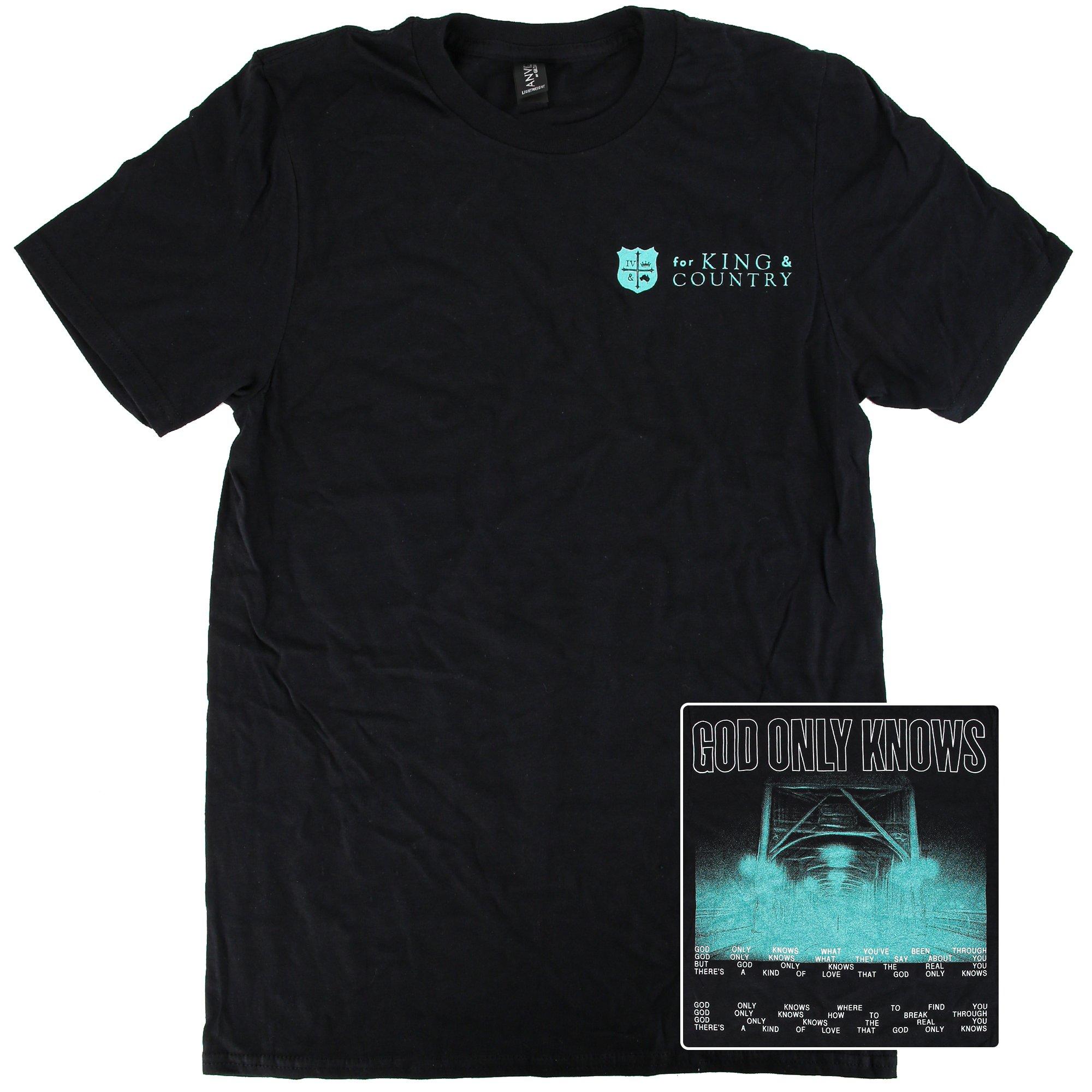 ミュージシャン GOD ONLY KNOWS COLLEGE LOGO T-SHIRT ミュージシャン