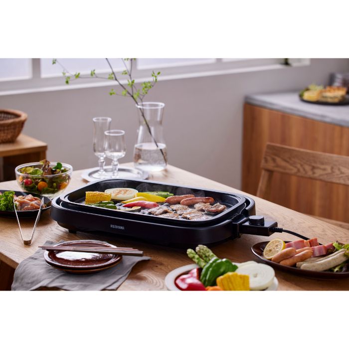 アイリスオーヤマ 網焼き風ホットプレート 3枚プレート IHA-A30-Bの