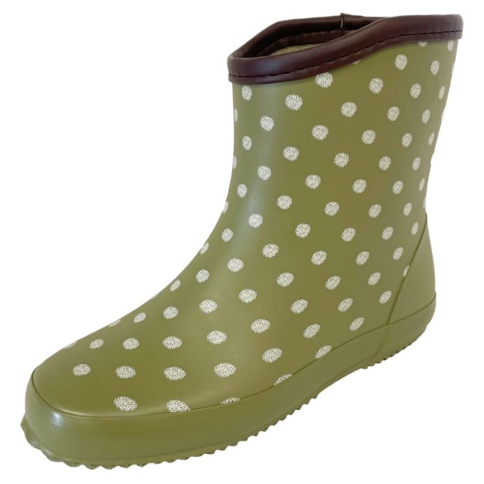 弘進ゴム ドット柄婦人長靴 レミー RD-21 カーキM(22.5ー23.0cm)の通販