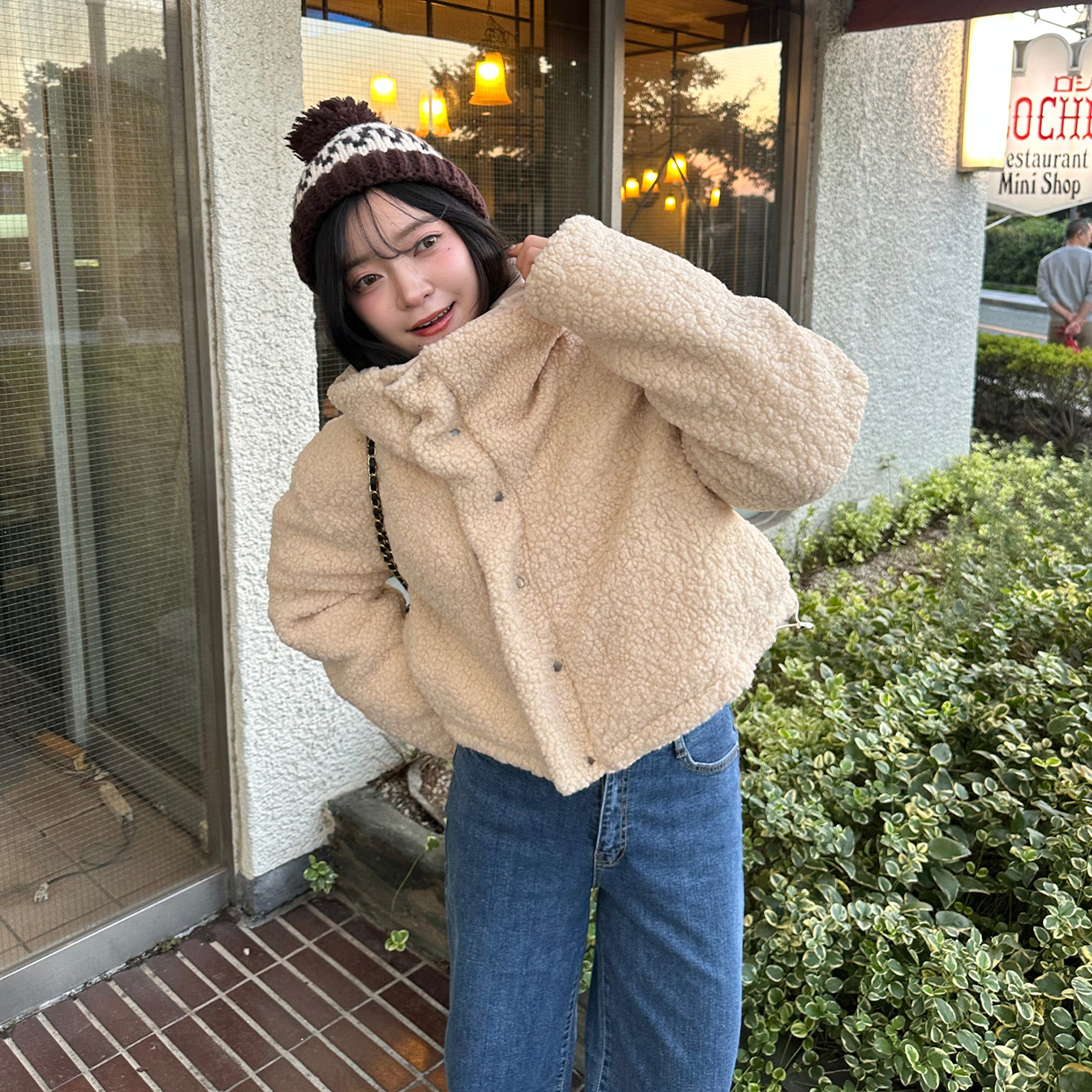 Nissy Naptime 良い リバーシブルボアジャケット Mサイズ Naptime