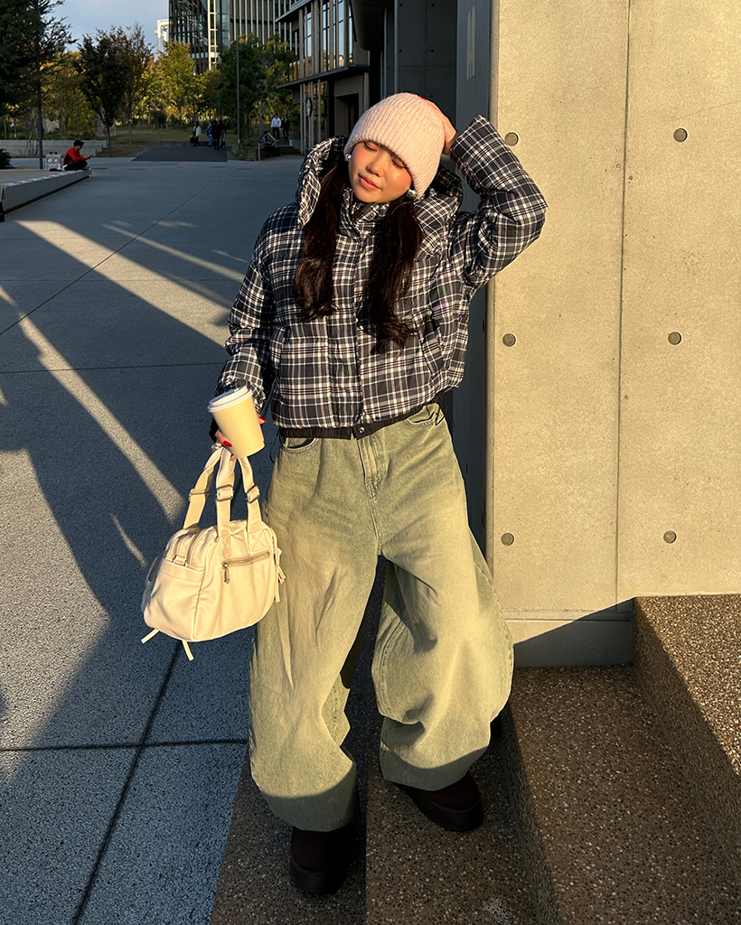 スーパーワイドバルーングリーンジーンズ | ファッション通販サイト NUGU